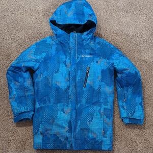 Columbia Vibrant Blue Camouflage Jacket